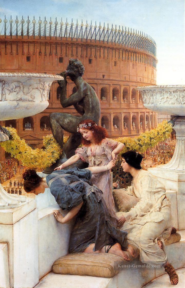 Das Coliseum romantischer Sir Lawrence Alma Tadema Ölgemälde